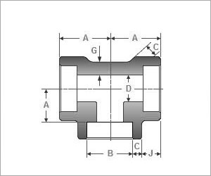 astm a182 socketweld cross tee supplier