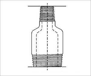 astm a403 stainless steel swage nipple fitting