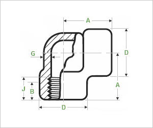 stainless steel astm a403 threaded elbow