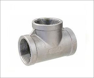 stainless steel nickel alloy duplex steel threaded tee manufacturer exporter